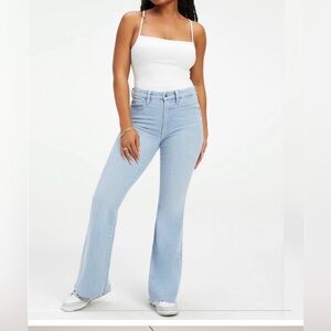 Good American Good Legs Flare Indigo 204 NWOT